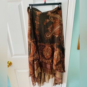 Ralph Lauren 100% silk skirt